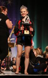 Keira Sweeny accepts the title of Miss Shine Dance 2011